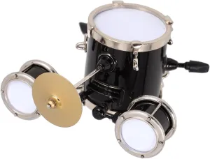 Miniature Drum Model High Simulation Musical Ornament for Dollhouse Decoration Compact Mini Musical Instrument Present for Family and Friends
