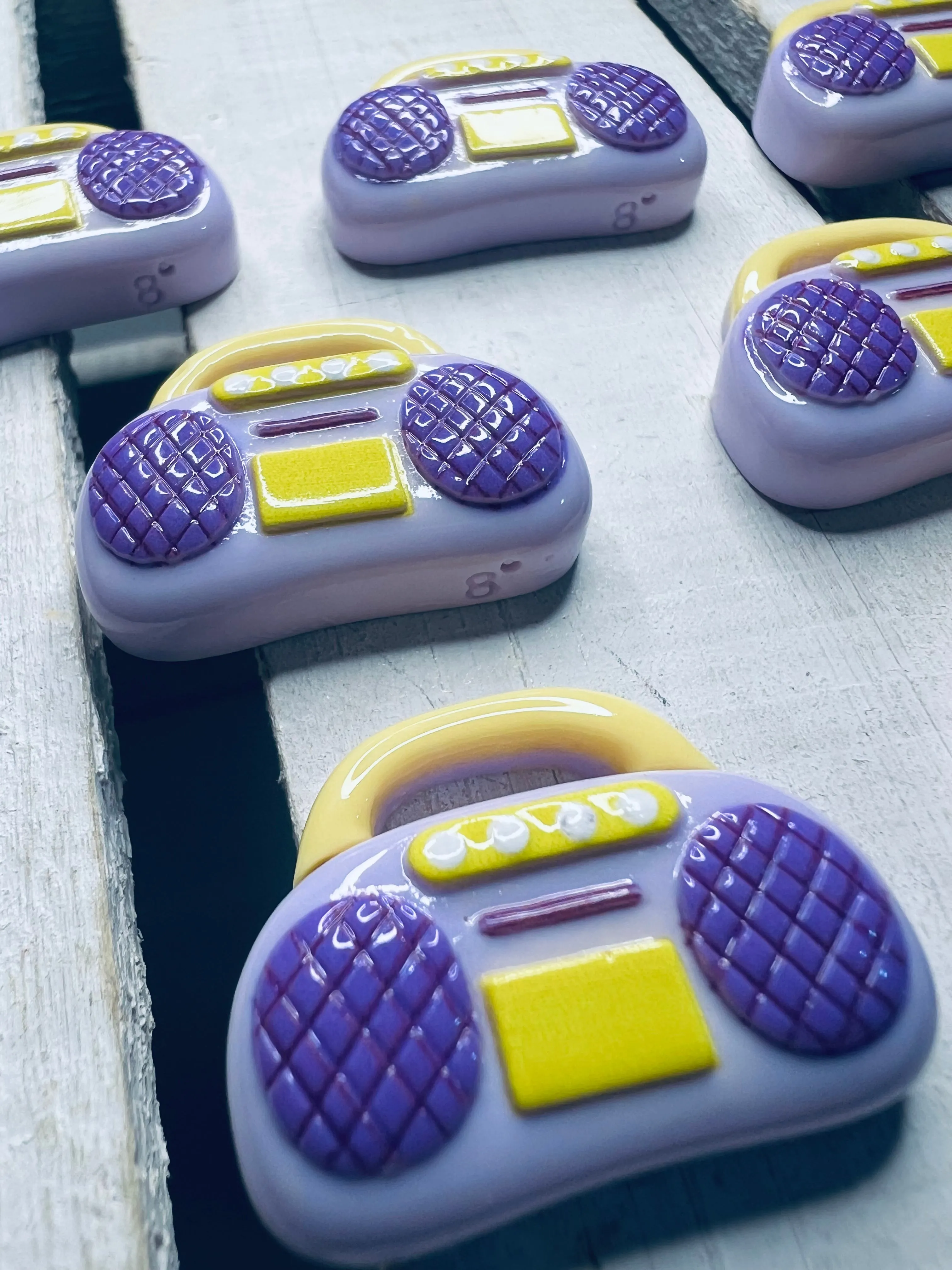 Miniature RADIO Trinket Mini Boombox Mini Objects for Speech therapy Music Theme Mini Instruments Dollhouse Radio Object