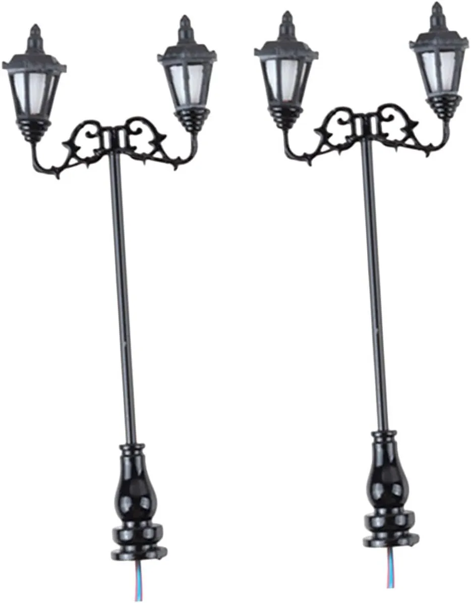 Miniature Street Lamp Toys Landscape Lamp for Sand Table Realistic Garden Decor