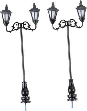 Miniature Street Lamp Toys Landscape Lamp for Sand Table Realistic Garden Decor