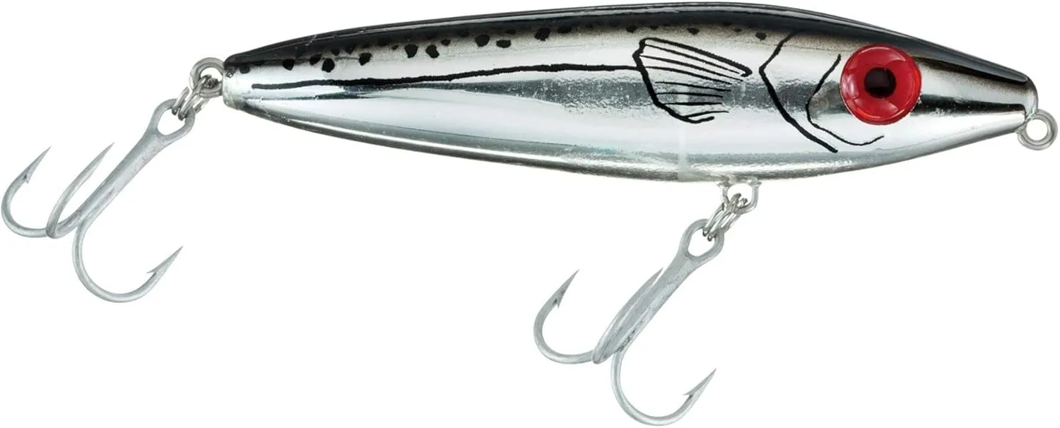 Mirrolure 83MR-CRBK She Dog, 4-Inch, 3/4-Ounce, Chrome/Black