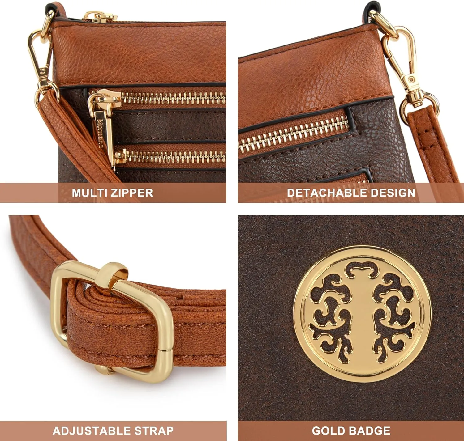 Montana West Crossbody Bags for Women Multi Pocket Cross Body Bag Purses with Adjustable Strap