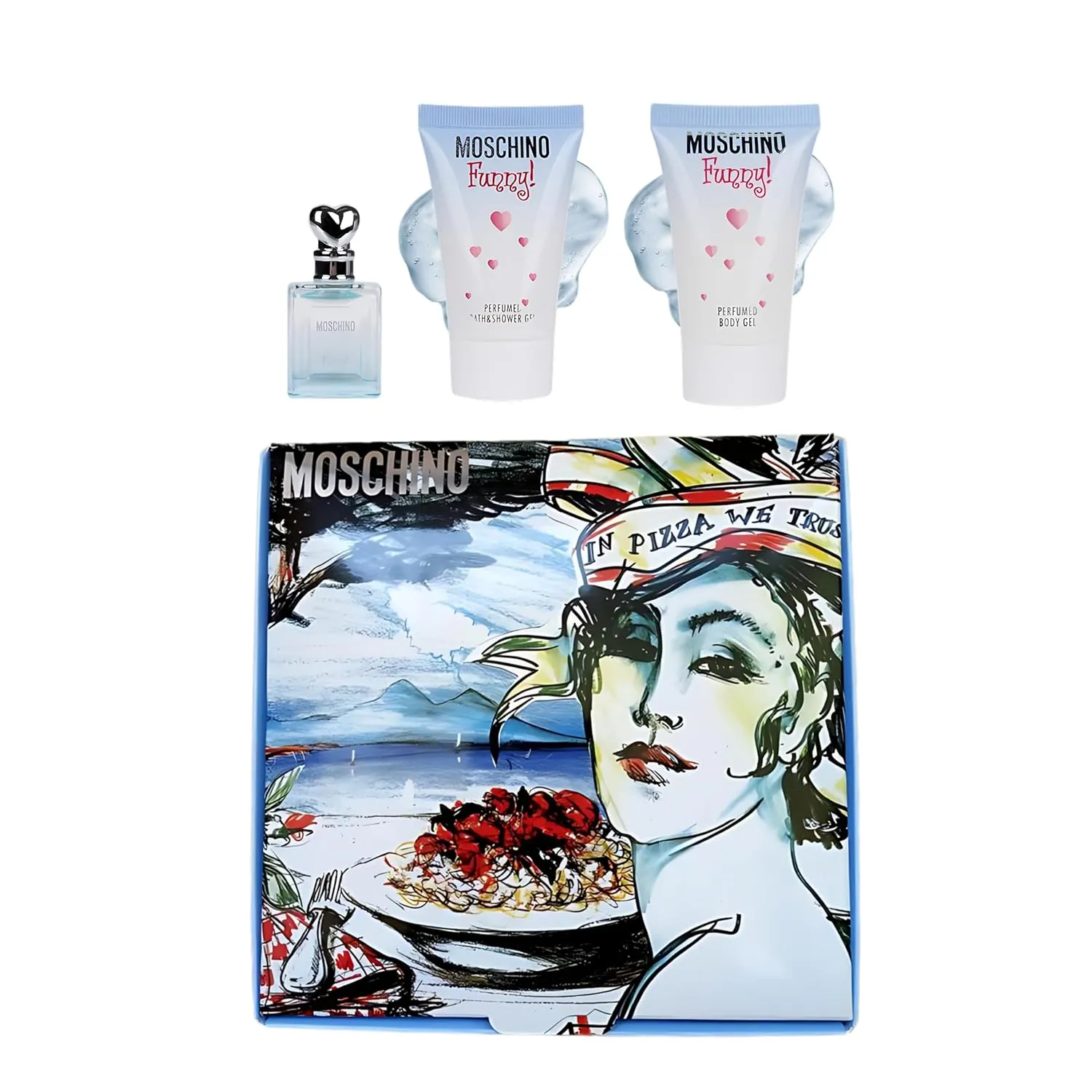 Moschino Funny! Gift Set for Women - Mini Perfume Collection EDT Spray & Lotion Combo
