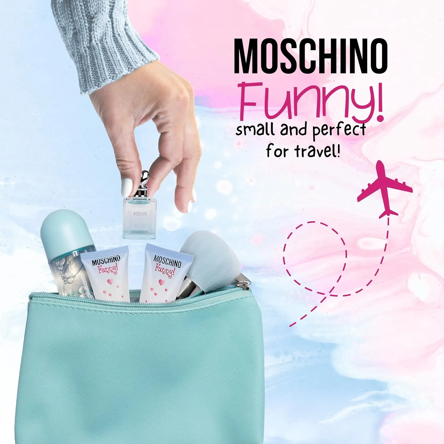 Moschino Funny! Gift Set for Women - Mini Perfume Collection EDT Spray & Lotion Combo