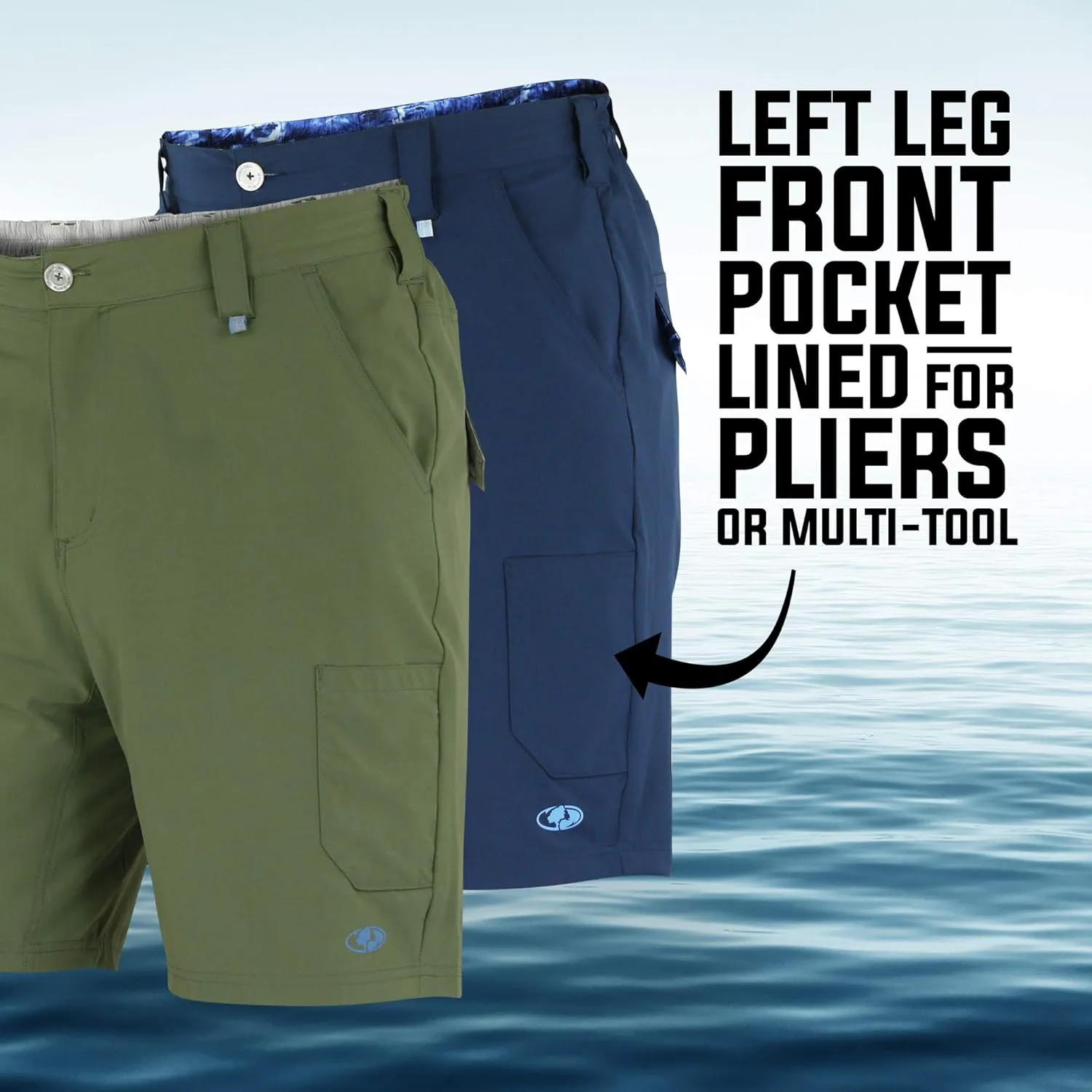 Mossy Oak Fishing Shorts for Men Quick Dry Flex