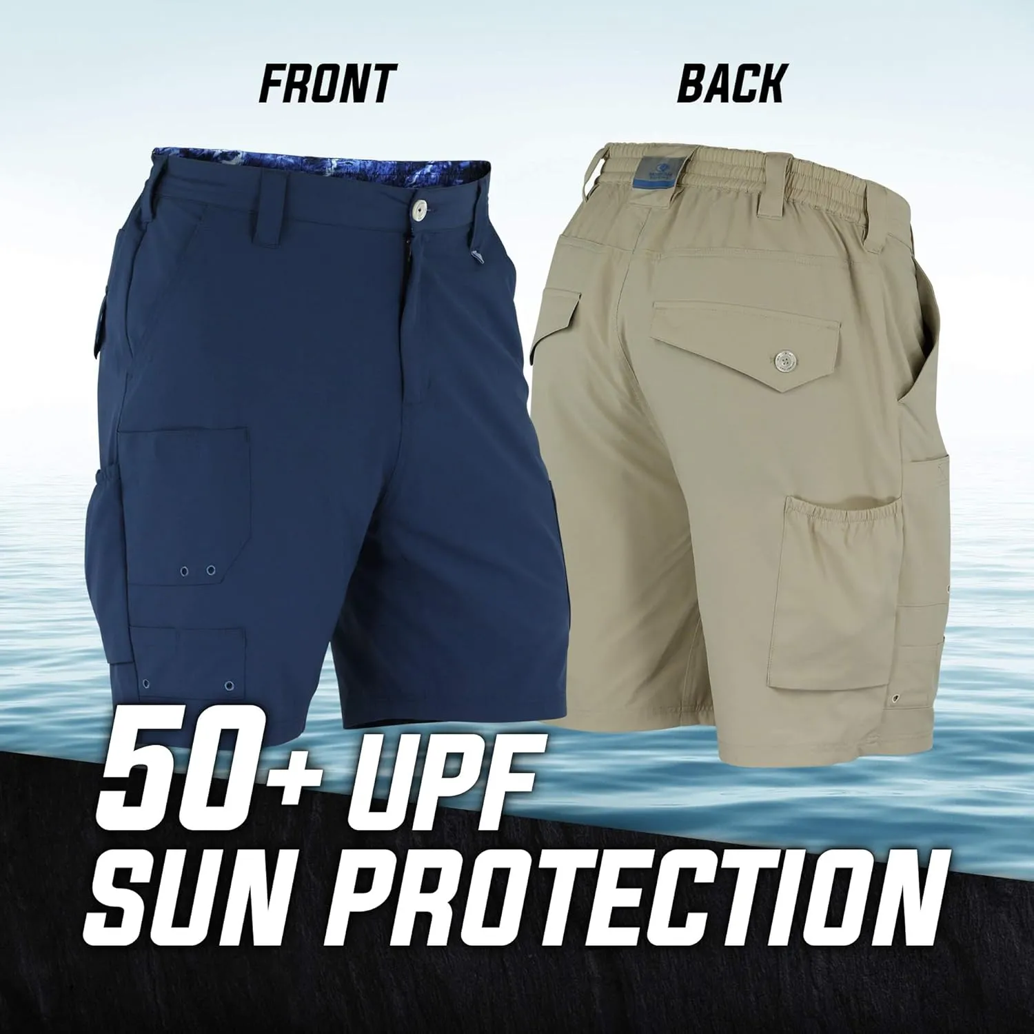Mossy Oak Fishing Shorts for Men Quick Dry Flex