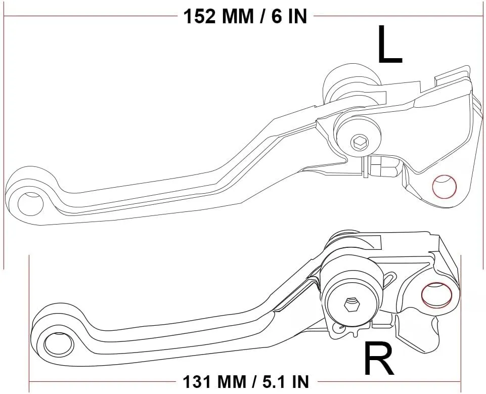 Motorcycle Brake Lever Dirt Bike for WR450F WR 450 F 2001-2015 Motocross Pivot Brake Clutch Levers Motorcycle Clutch Lever