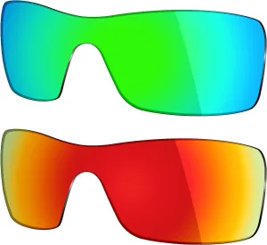 Mryok 2 Pair Polarized Replacement Lenses for Oakley Batwolf Sunglass - Options