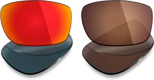 Mryok 2 Pair Polarized Replacement Lenses for Oakley Fives Squared Sunglass - Options