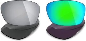 Mryok 2 Pair Polarized Replacement Lenses for Oakley Hijinx Sunglass - Options