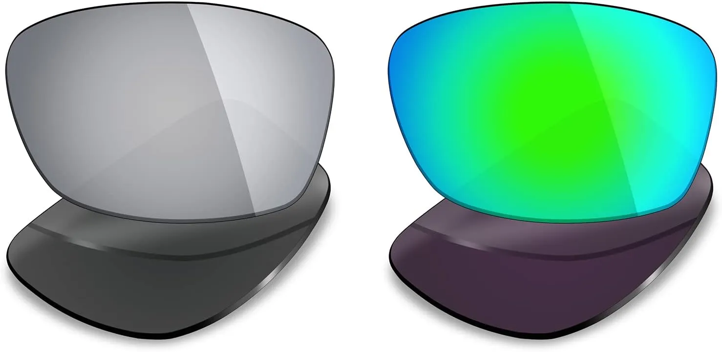 Mryok 2 Pair Polarized Replacement Lenses for Oakley Hijinx Sunglass - Options