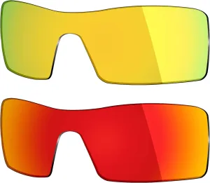 Mryok 2 Pair Polarized Replacement Lenses for Oakley Oil Rig Sunglass - Options
