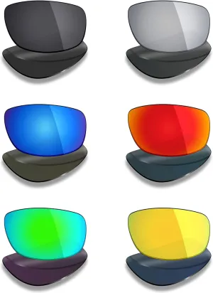 Mryok 6 Pairs Polarized Replacement Lenses for Revo Belay RE4038 Sunglass - Stealth Black/Fire Red/Ice Blue/Silver Titanium/Emerald Green/24K Gold