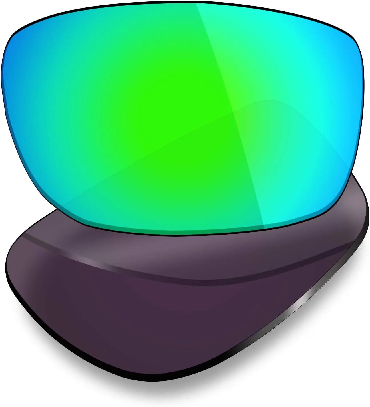 Mryok Polarized Replacement Lenses for Oakley Fives Squared OO9238 54mm - Emerald Green