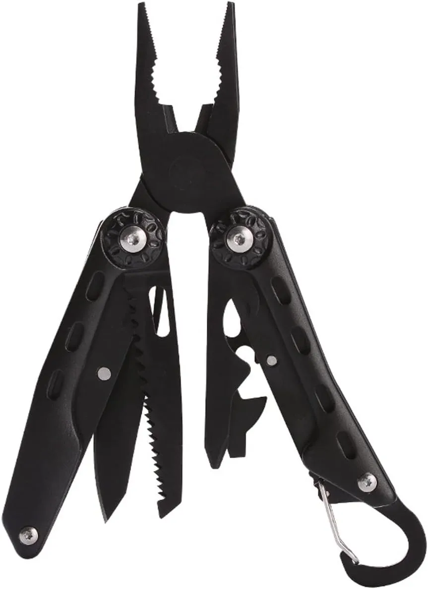 Multi-Purpose Pocket Knife Pliers Kit, Durable Stainless Steel Multi-Plier Multi-Tool for Survival, Camping, Hunting