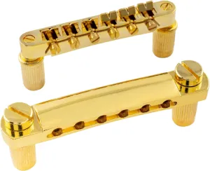 Musiclily Guitar Tune-O-Matic Bridge and Stop Bar Tailpiece with Anchors and Studs Set for Epiphone Les Paul LP SG Style 6 String Electric Guitar,Gold