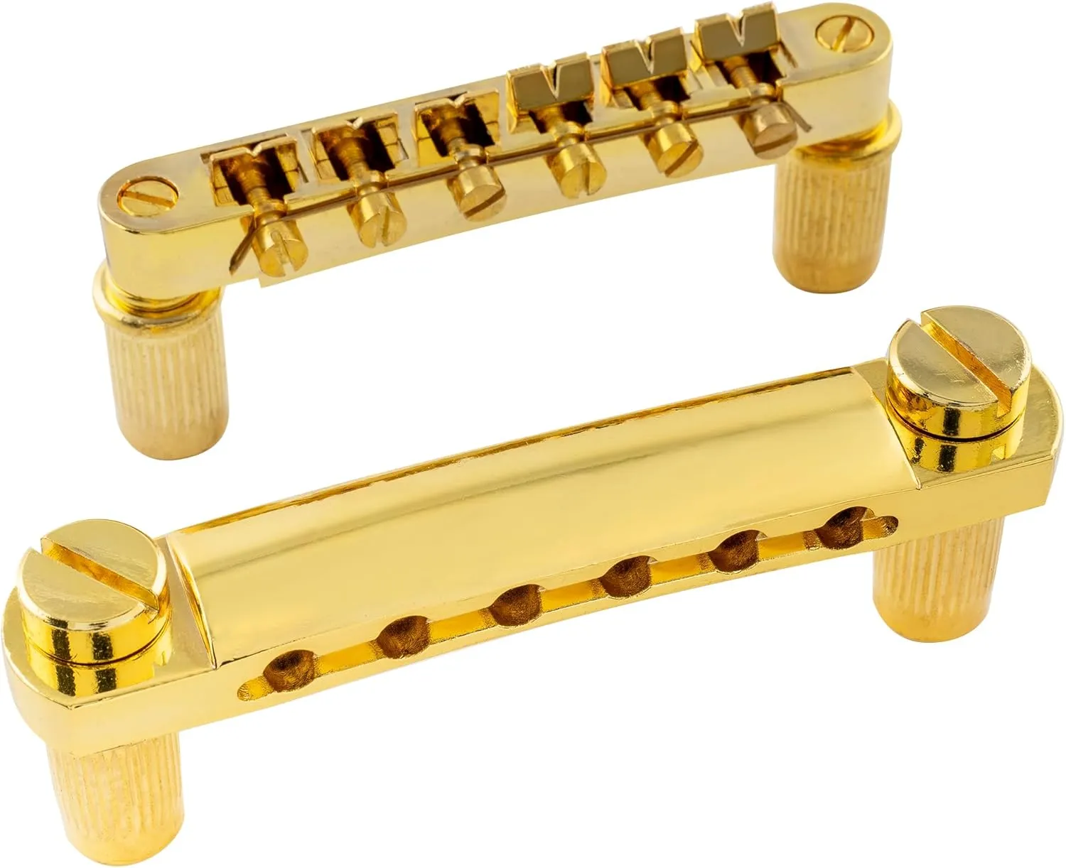 Musiclily Guitar Tune-O-Matic Bridge and Stop Bar Tailpiece with Anchors and Studs Set for Epiphone Les Paul LP SG Style 6 String Electric Guitar,Gold