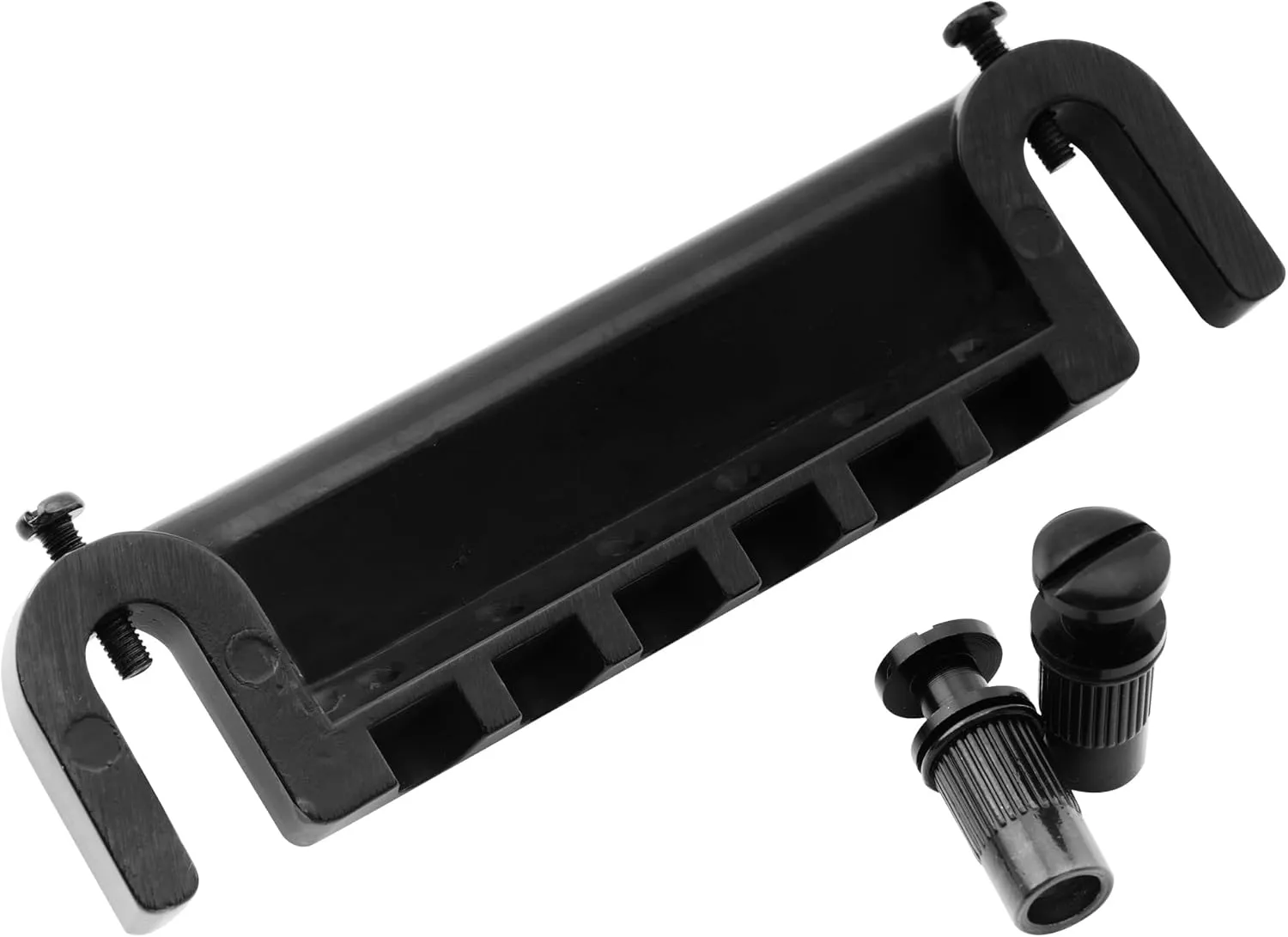 Musiclily Pro 52.5mm Adjustable Wraparound Bridge Tailpiece for Epiphone Les Paul Junior LP Style Electric Guitar, Black