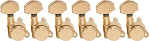 Musiclily Pro 6 inline Guitar Locking Tuners String Tuning Pegs Keys Machines Heads Set for Stratocaster Telecaster Style Electric Guitar, Gold