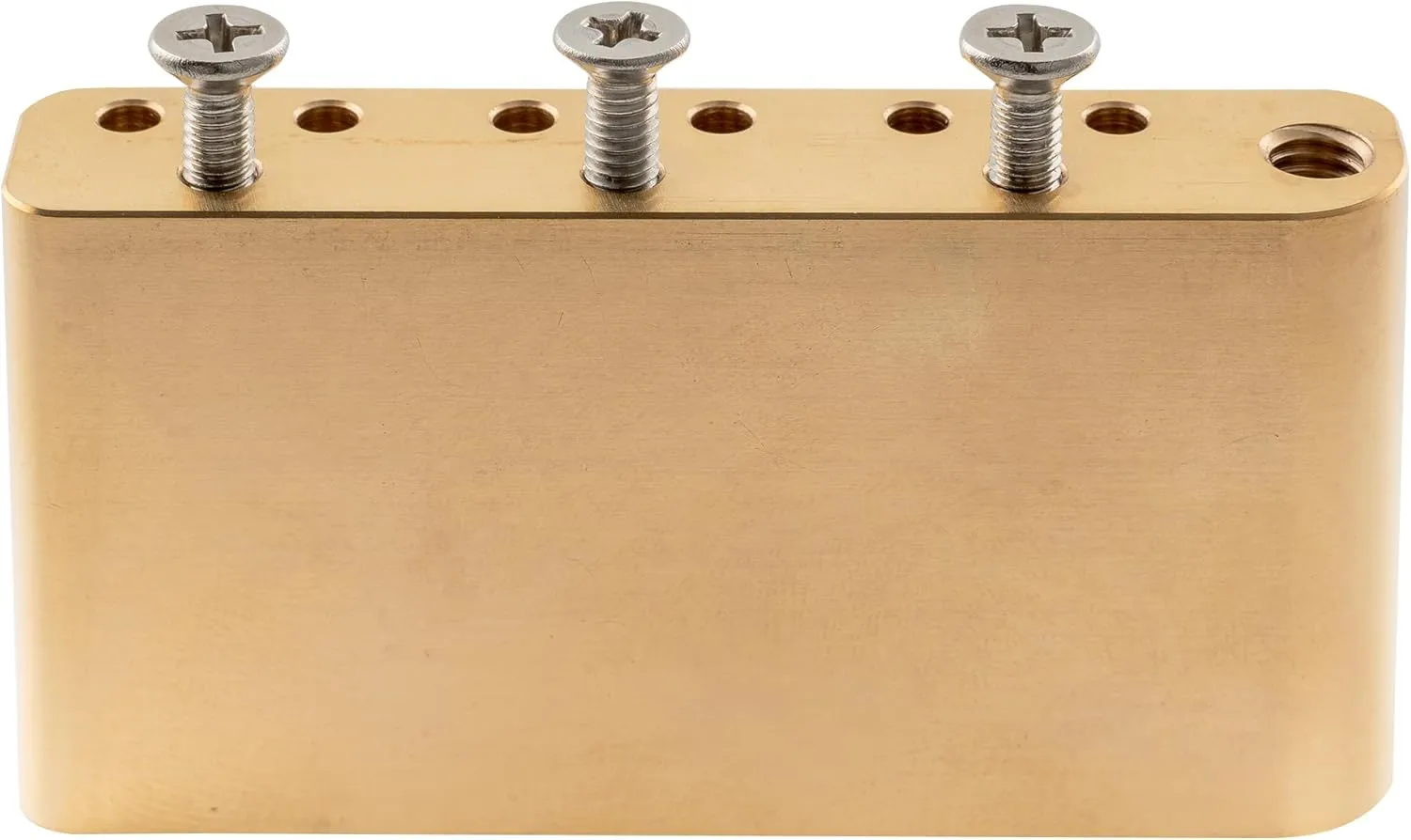 Musiclily Ultra 52.5mm (2-1/16 inch) Full Solid Brass 36mm Short Tremolo Block for Indonesia made Squier Affinity and Bullet Series Electric Guitar Bridge
