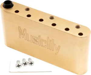 Musiclily Ultra Full Brass 36mm Tremolo Block 52.5mm String Spacing for Strat Style Electric Guitar Wilkinson M Series Bridge
