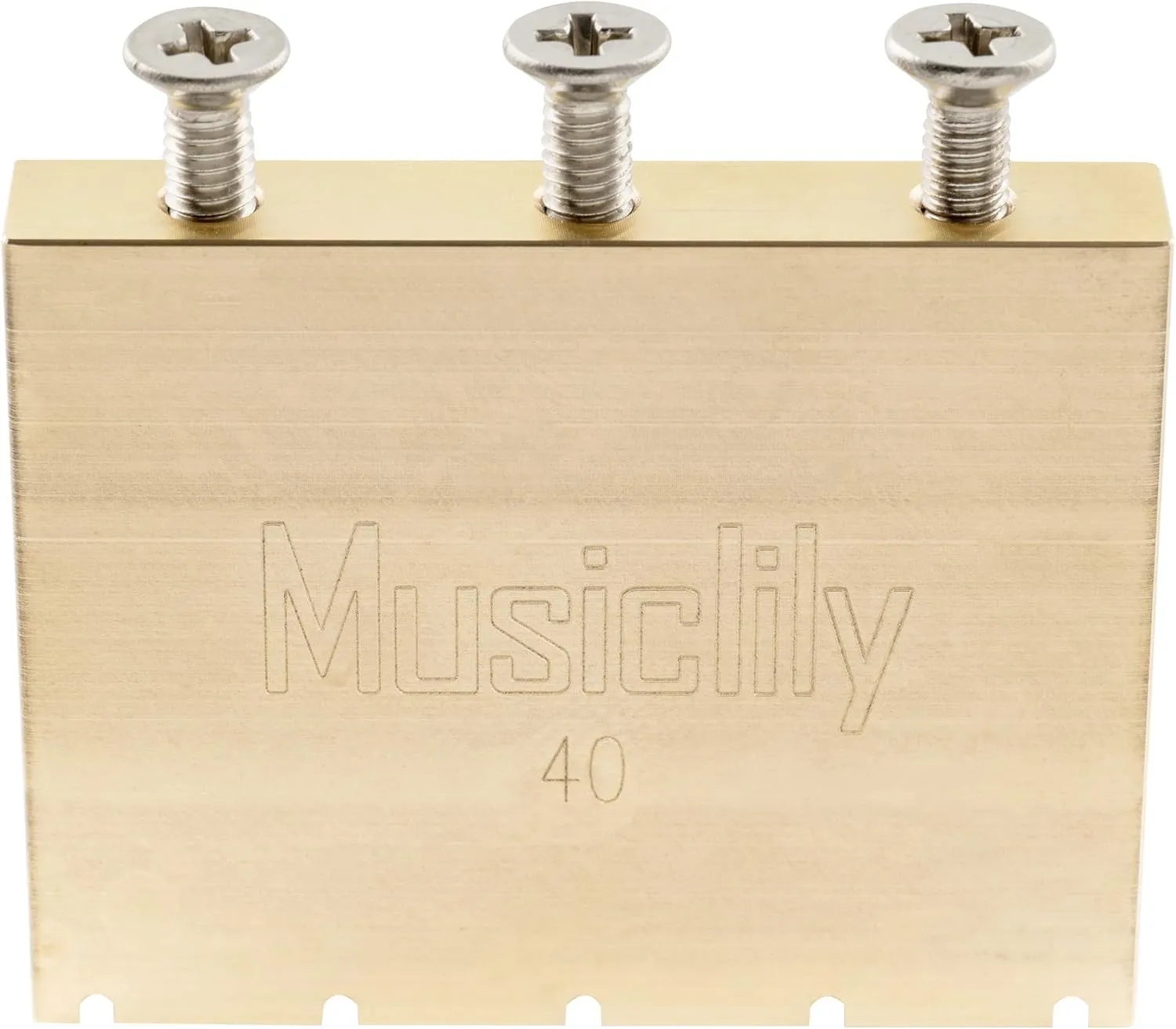 Musiclily Ultra Solid Brass Tremolo Block for Gotoh GE1996T Floyd Rose Style Locking Tremolo Bridge Electric Guitar, 40mm Tall