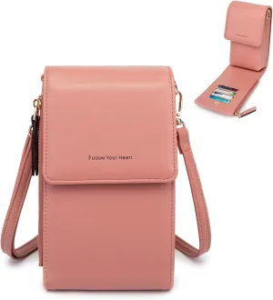myfrdiay Roomy Pocket Small Crossbody Purse for Women, Flap Mini Shoulder Bag with 4 Credit Slots