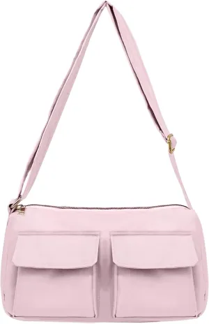 NAARIIAN Shoulder Bag for Women Nylon Waterproof Handbag Small Purse Cute Bag Mini Hobo Tote Clutch with Adjustable Strap