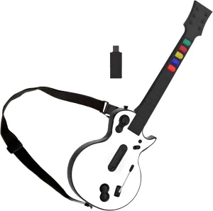 NBCP PC Guitar Hero Wireless Legends Rock Dongle Bundle for PS3/Computer Windows, Compatible with Guitar Hero, Rock Band, Clone Hero & Fortnite Festival