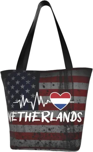 Netherlands Heartbeat Fashion Shoulder Bag Large Capacity For Man Or Woman
