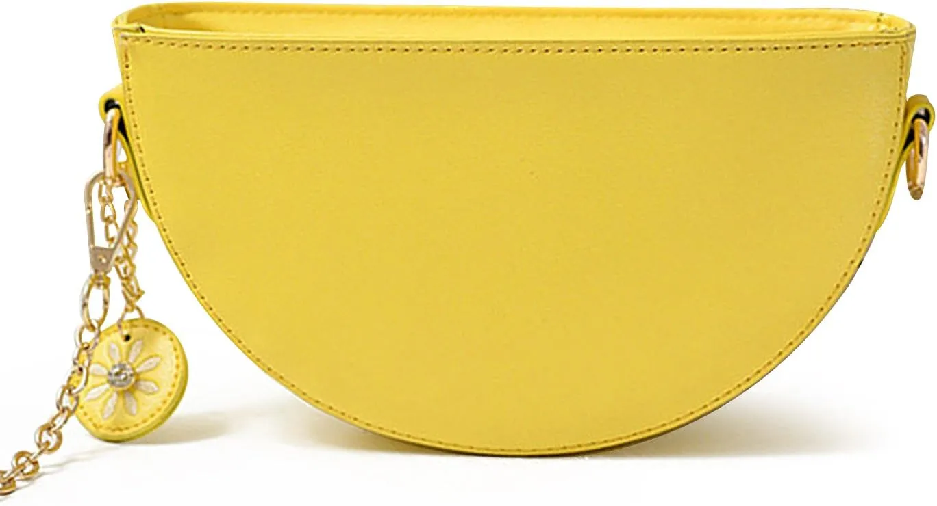 New Cute Watermelon Lemon Shaped Crossbody Clutch Purse Bag Fruit Style Purse Mini Shoulder Bag