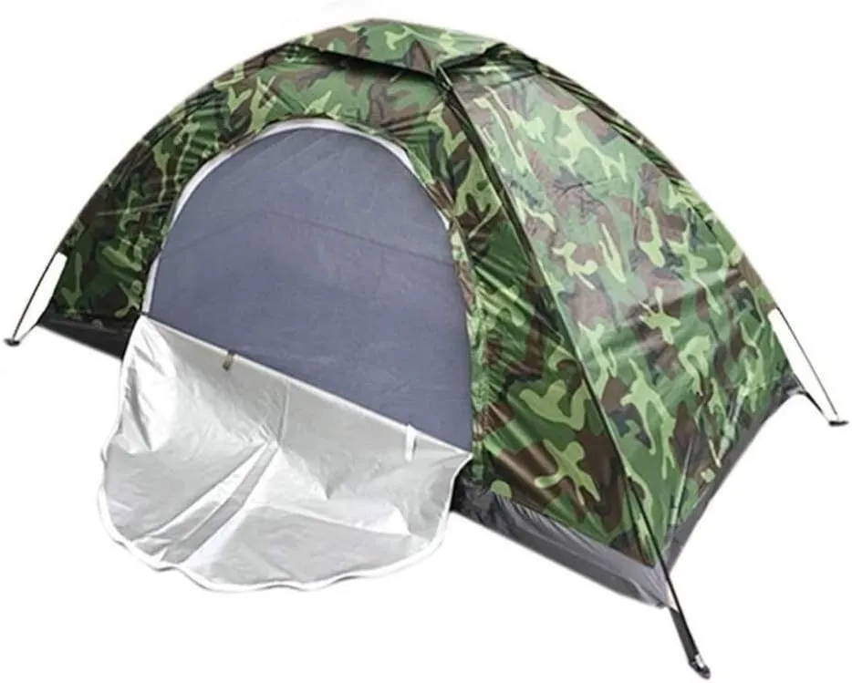 NIEH Tent 1-2 Man Camouflage Tent Windproof for Outdoor Camping Hiking Lightweight Dome Tent Outdoor Camping