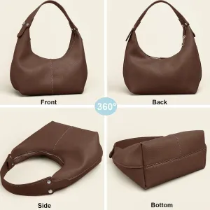 NIUEIMEE ZHOU Hobo Handbags for Women Retro Vegan Leather Clutch Purse Tote Shoulder Bags