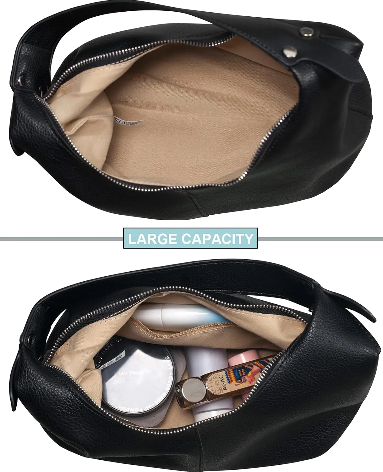 NIUEIMEE ZHOU Hobo Handbags for Women Retro Vegan Leather Clutch Purse Tote Shoulder Bags