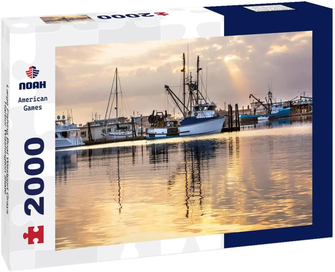 Noah Jigsaw Puzzle Large Fishing Boat Westport Grays Harbor Washington State 2000 Pieces