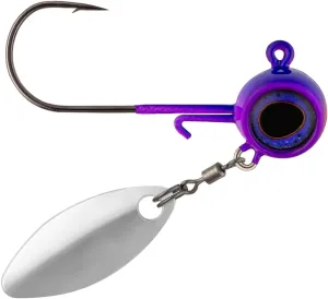 Northland Fishing Tackle Deep-Vee Spin Jig, Versatile Walleye Spinning Jig with Thumper Willow Blade, Multi-Species Lure, Essential Fishing Bait, Assorted Sizes and Colors