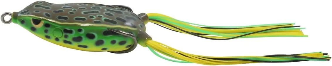 Northland Fishing Tackle Reed Runner Weedless Hollow Body Topwater Walking Frog for Bass Fishing, Brown Leopard Frog, 1.75" Length