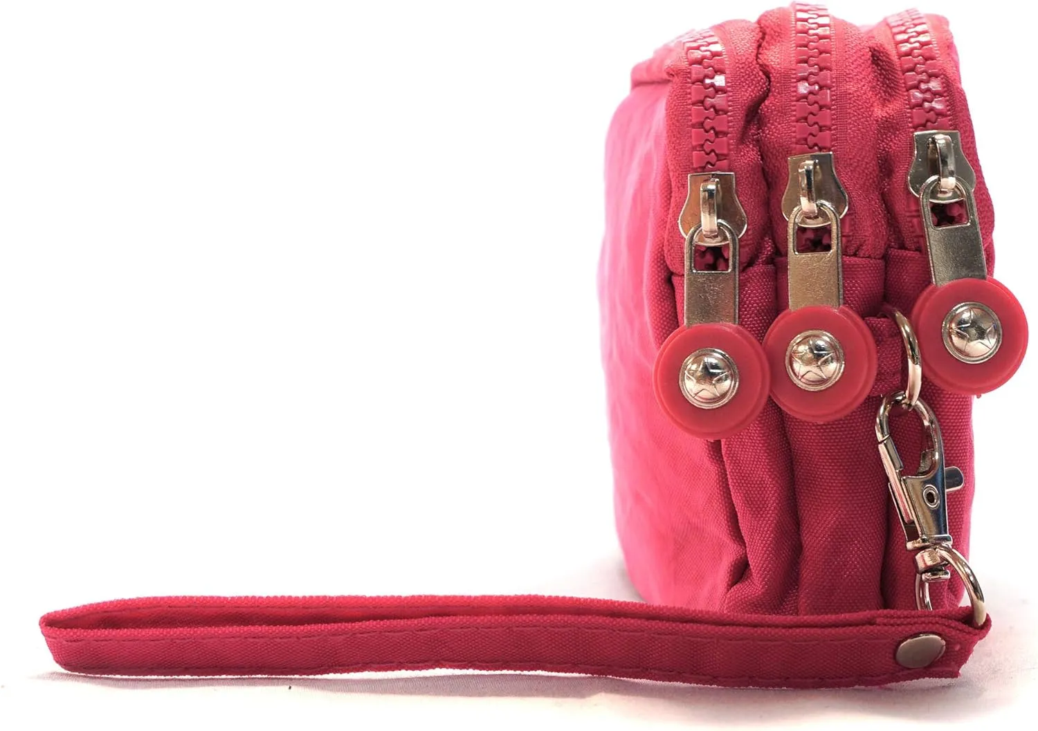 Nupouch Malibu Wristlet Three Zipper Wallet Purse