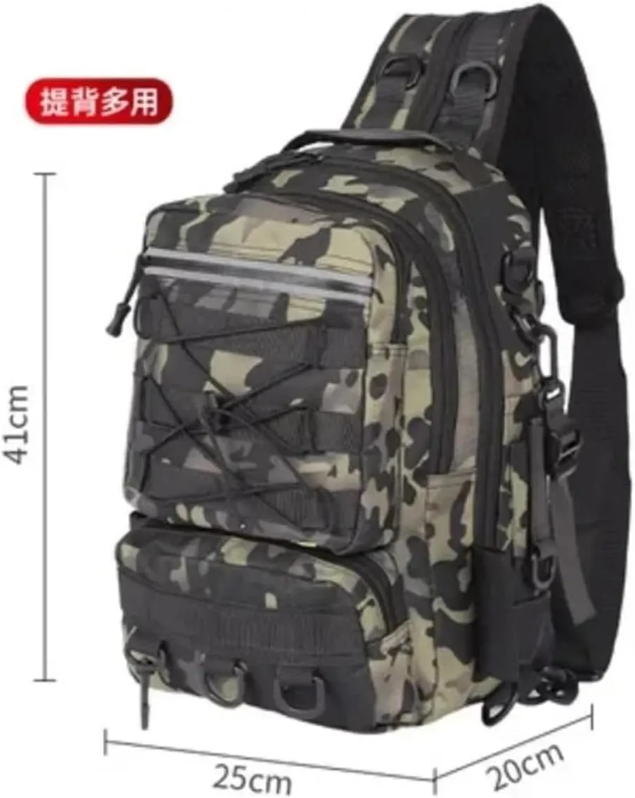 Nylon Waterproof Outdoor Rucksacks Tactical Sports Camping Hiking Trekking Fishing Hunting Bag Backpack(A)