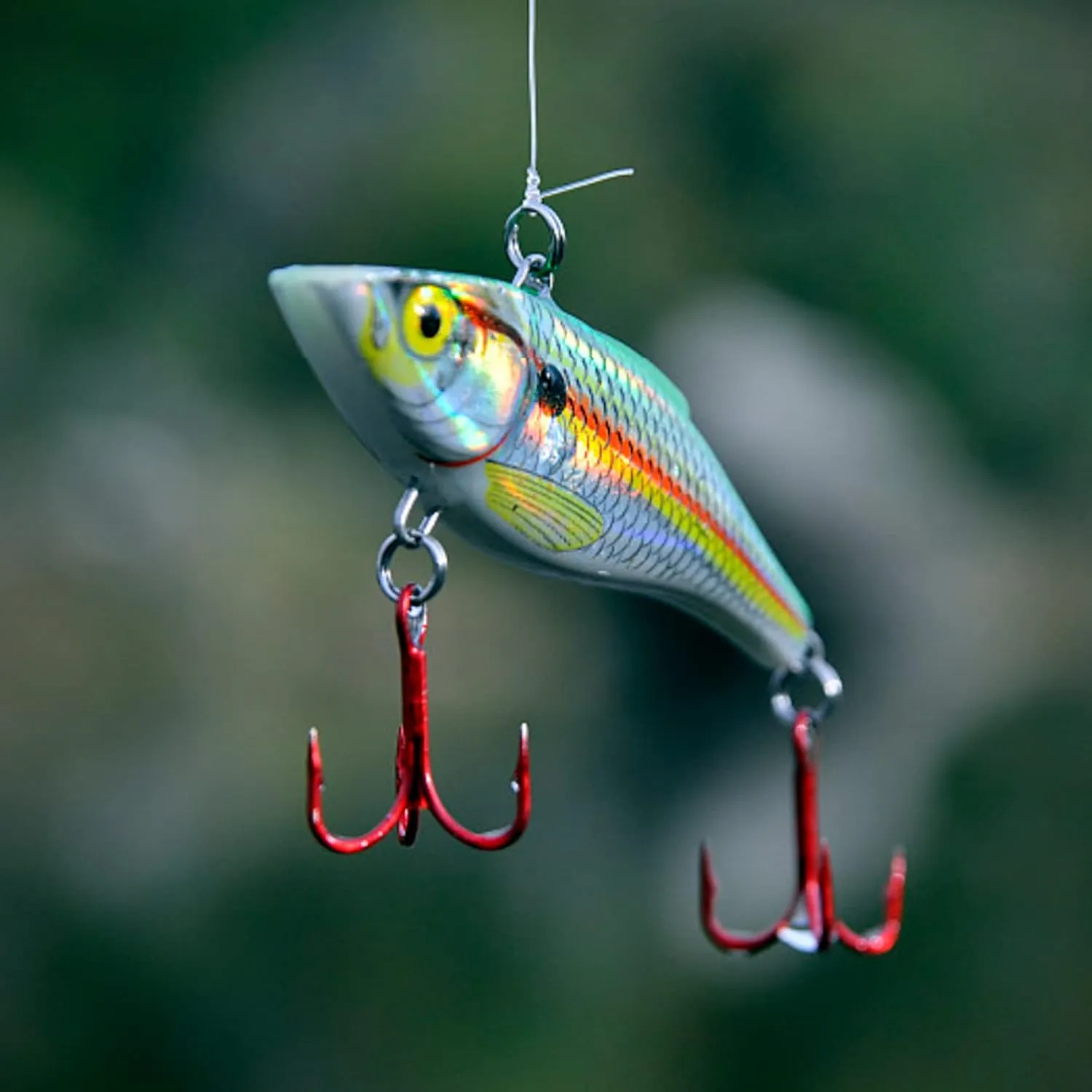 OROOTL Fishing Treble Hooks High Carbon Steel Red Treble Fishing Hooks Strong Sharp Round Bend Triple Fishing Hooks for Freshwater and Saltwater Size 2 4 6 8 10 12 14 1/0