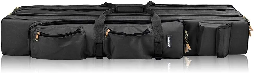 Outdoor Fishing Bag, 100cm/80cm Rod Carrier, Tackle Bag, Travel Case, Unisex, Modern Style