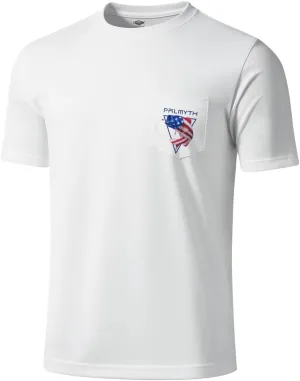 Palmyth Fishing Shirts for Men Short Sleeve Sun Protection T-Shirts UPF 50  Rash Guard Tee