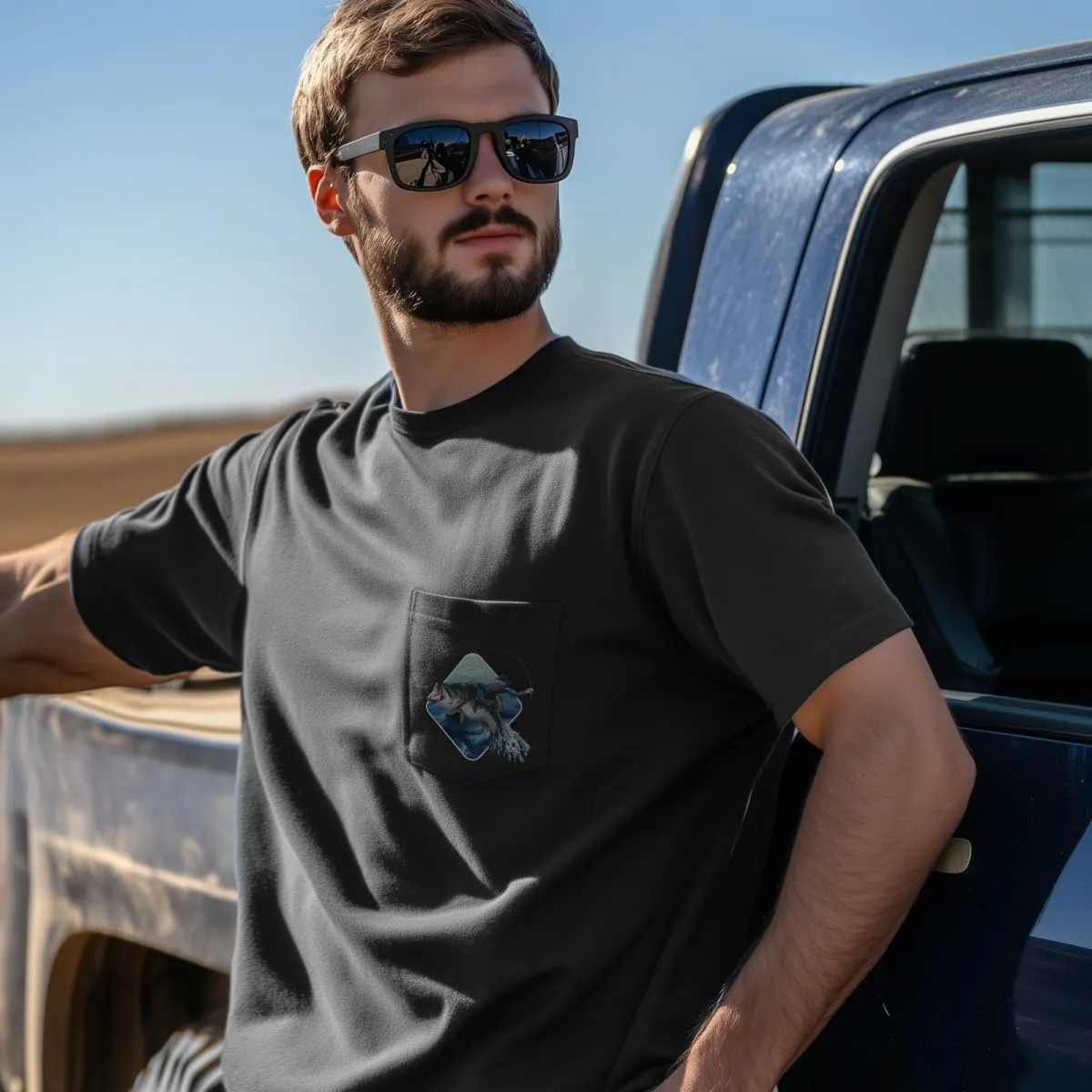 Palmyth Fishing Shirts for Men Short Sleeve Sun Protection T-Shirts UPF 50  Rash Guard Tee