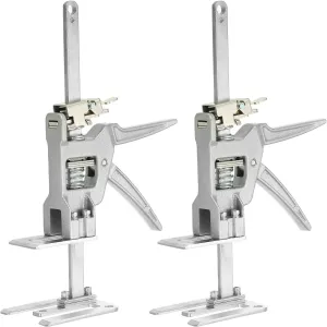 PATIKIL Labor Saving Handle 12 inch 440 lb Load-Bearing, 2Pcs Labor Saving Arm Jack Hand Tool 5.7" Range Height Adjustment Device for Door Panel Lifting Cabinet Board Lifter