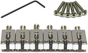 PG-8000-FC : String Saver Classics Strat & Tele Style Saddles 2 3/16" String Spacing - Chrome
