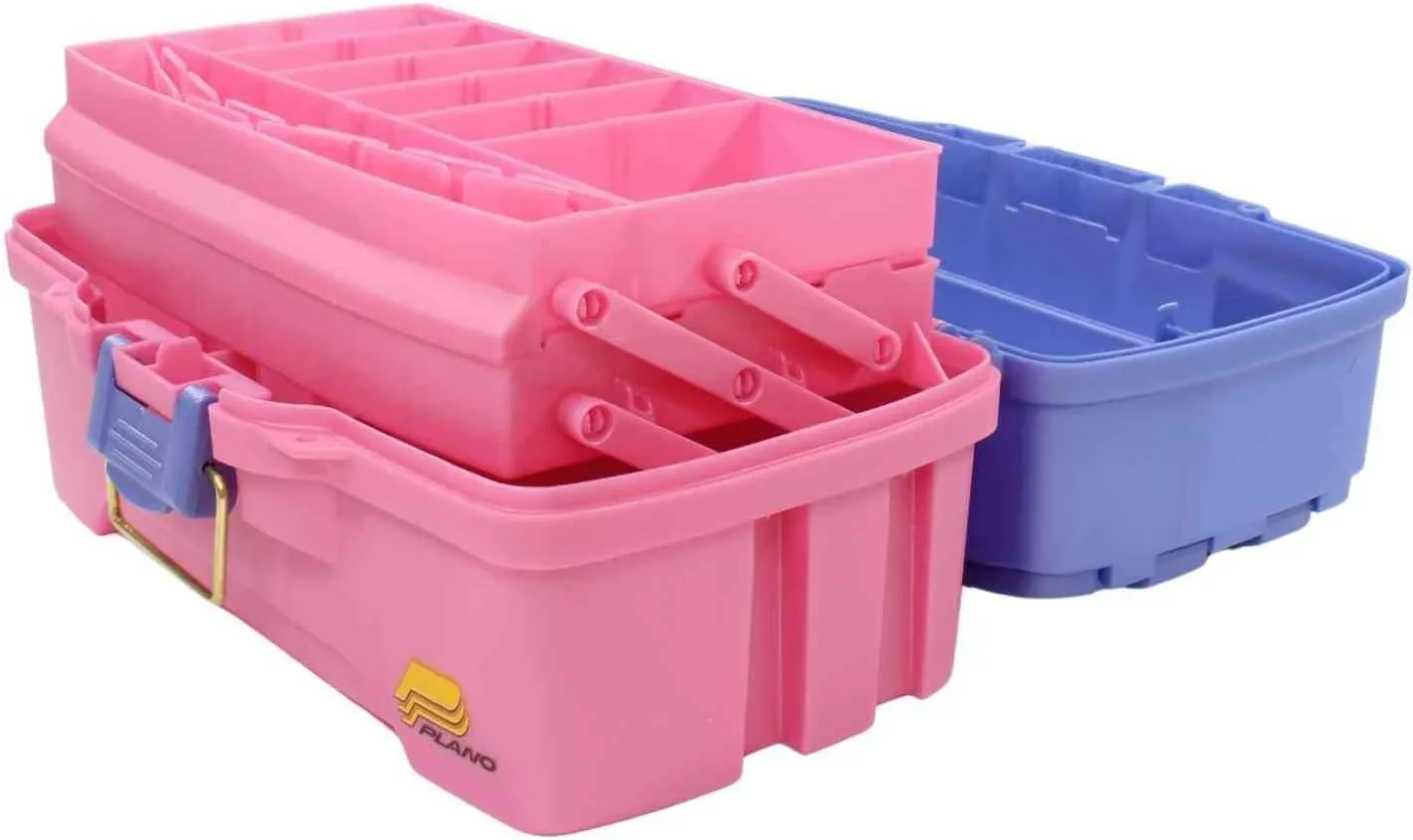 Plano 2-Tray Tackle Box with Dual Top Access, Periwinkle/Pink, One Size (620292)