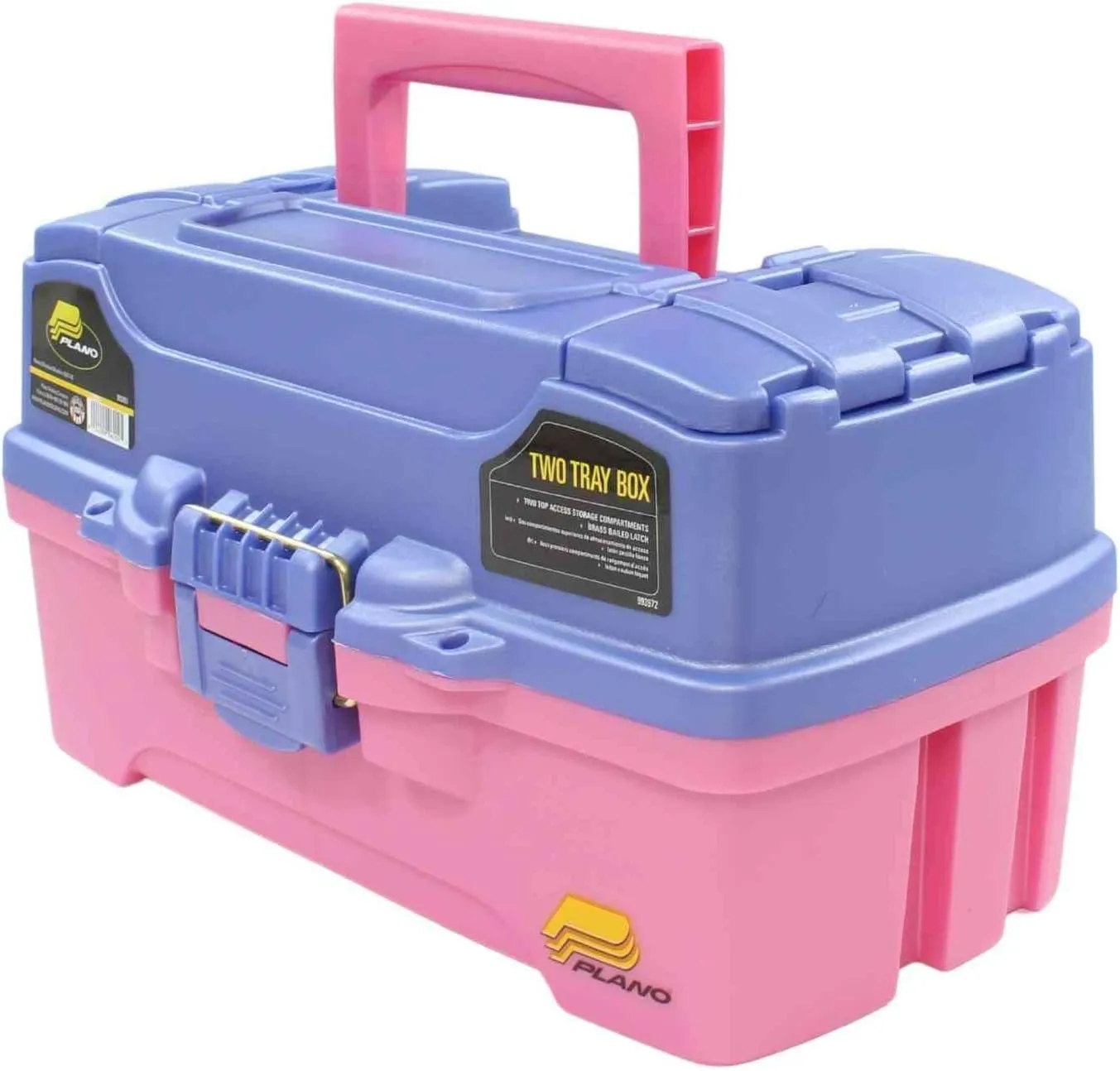 Plano 2-Tray Tackle Box with Dual Top Access, Periwinkle/Pink, One Size (620292)