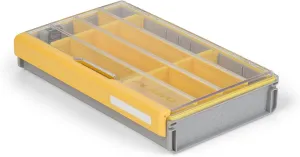 Plano Edge Flex 3700M Tackle Storage | Premium Tackle Organization with Rust Prevention | Includes 38 Flex dividers, yellow/gray