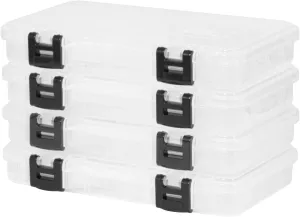 Plano ProLatch 3650 Stowaway Tackle Box | 4-Pack, Clear