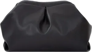 Pleated Vegan Leather Clutch Purse for Women - Stylish Soft PU Evening Handbag